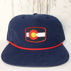 Golden Colorado, Colorado Clothing Hats and Accessories Navy red Retro Hat