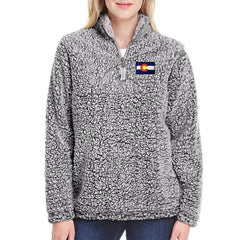 Women's Sherpa Colorado Jacket Gray Colorado Sweater Colorado Clothing