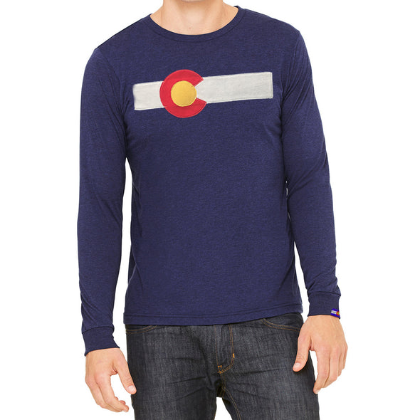 Men's Long Sleeve Colorado Flag Shirt 