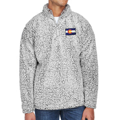Colorado Jacket Sherpa Colorado Flag Gift Ideas Mens Colorado Sweater